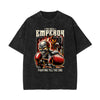 Stone-Washed Flame Graphic T-Shirt