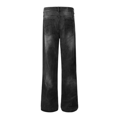 Relaxed Straight Washed-Faded Jeans