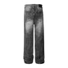 Loose Fit Gray Paint-Splatter Jeans