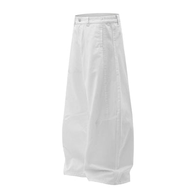 Balloon Fit Wide-Leg Denim Pants