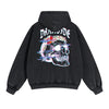 Gothic Skeleton Back Print Hoodie