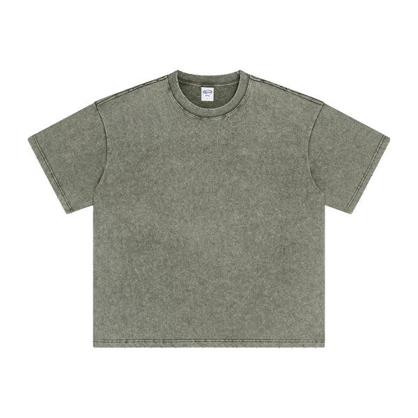 Stone Wash Heavyweight T Shirt 8oz-INNBLAC
