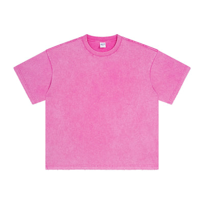 Women's Stone Wash Distressed Tee 8oz-INNBLAC