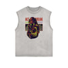 Sleeveless Streetwear Cartoon Graphic Tee