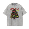 Streetwear Faded Cartoon Pattern Tee