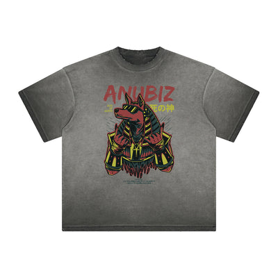 Distressed Streetwear Cartoon Graphic Tee