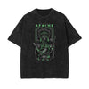 Streetwear Stone Wash Cartoon Pattern Tee