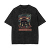 Streetwear Stone Wash Cartoon Pattern Tee