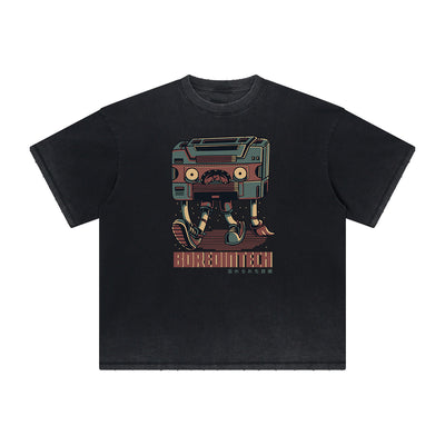 Heavyweight Streetwear Cartoon Graphic Tee