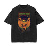 Streetwear Stone Wash Cartoon Pattern Tee