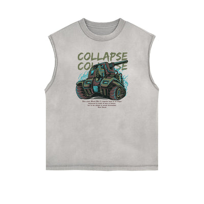 Punk Monster Graphic Muscle Tank