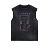 Sleeveless Punk Monster Graphic Tee