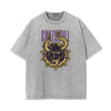 Punk Stone Wash Monster Pattern Tee