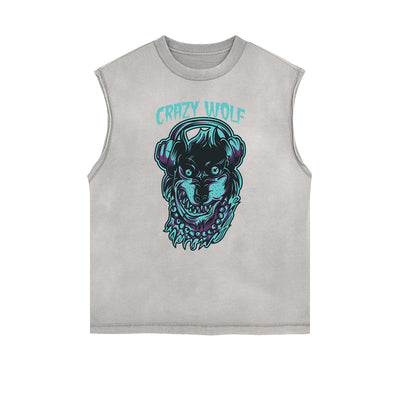 Punk Monster Graphic Muscle Tank