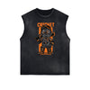 Sleeveless Punk Monster Graphic Tee