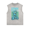 Punk Monster Graphic Muscle Tank
