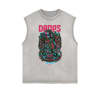 Punk Monster Graphic Muscle Tank