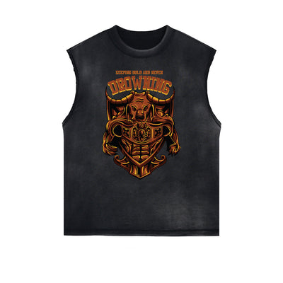Steampunk Graphic Muscle Tank