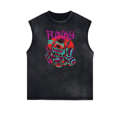 Steampunk Graphic Muscle Tank