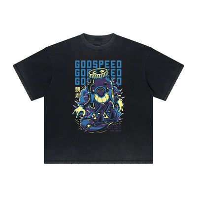 Thick Faded Steampunk Funny Graphic Tee