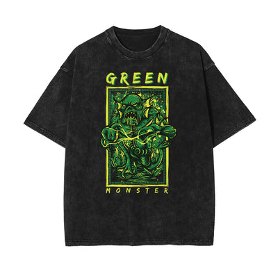 Steampunk Faded Funny Pattern T Shirt