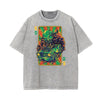 Steampunk Stone Wash Funny Pattern Tee