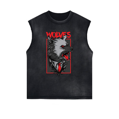 Humorous Cartoon Graphic Muscle Tank