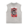 Punk Cartoon Graphic Tank Top