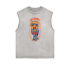 Punk Cartoon Graphic Tank Top