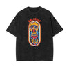 Stone Wash Punk Cartoon Graphic Tee