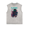 Punk Cartoon Graphic Tank Top
