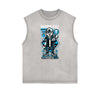 Punk Cartoon Graphic Tank Top