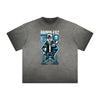 Thick Faded Punk Cartoon Pattern Tee