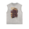 Punk Cartoon Graphic Tank Top