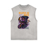 Punk Cartoon Graphic Tank Top