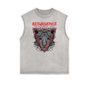 Punk Cartoon Graphic Tank Top