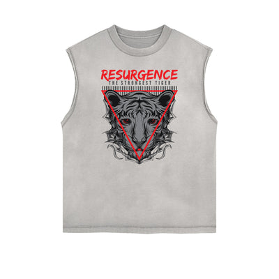 Punk Cartoon Graphic Tank Top