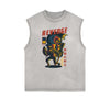 Punk Cartoon Graphic Tank Top