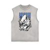 Punk Cartoon Graphic Tank Top