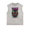 Punk Cartoon Graphic Tank Top