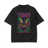 Stone Wash Punk Cartoon Graphic Tee