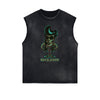 Cartoon Abstract Pattern Sleeveless Tee
