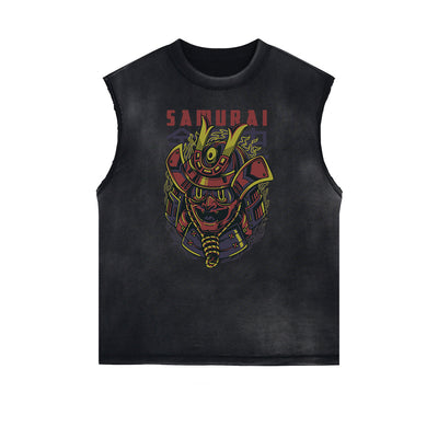 Cartoon Abstract Pattern Sleeveless Tee