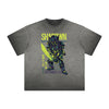 Cartoon Abstract Vintage Frayed Graphic Tee