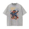 Cartoon Abstract Stone Wash Graphic Tee