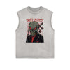 Cartoon Abstract Graphic Muscle Tank