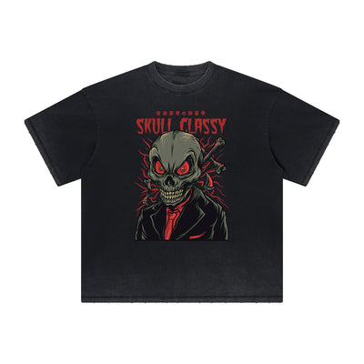 Cartoon Abstract Thick Faded Pattern Tee