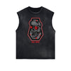 Cartoon Abstract Pattern Sleeveless Tee
