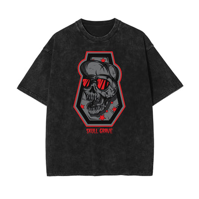 Cartoon Abstract Faded Pattern T Shirt