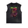 Cartoon Abstract Pattern Sleeveless Tee